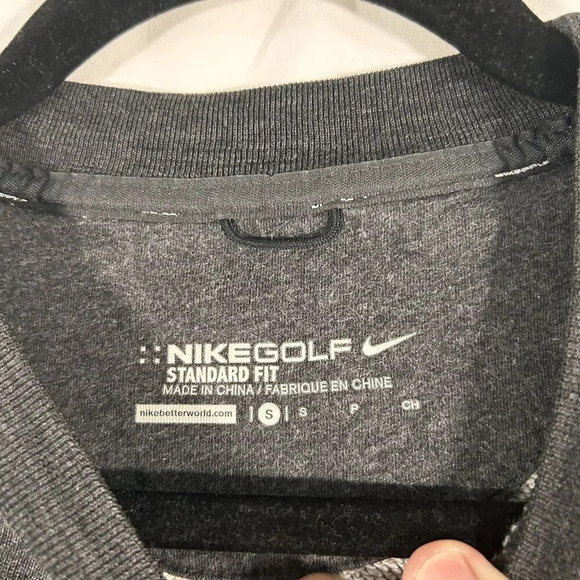 Nike Golf Sweater Women's Small Grey Crew Neck Standard Fit Wool Blend - Picture 5 of 8